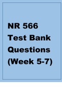 NR 566 Test Bank Questions (Week 5-7)