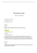 NR 565 Quizzes Week 1, 2, 3, 5, 6, 7 (Bundle)