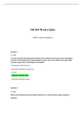 NR 565 Week 6 Quiz 