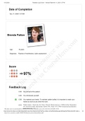  NURSING 225Feedback Log & Score Brenda Patton latest update pulse