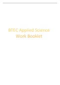 BTEC Applied Science Work Booklet