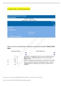 UWorld Leadership and Management Test, Questions and Answers {2021). Already Graded A