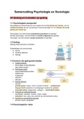 Samenvatting Psychologie en sociologie&comma; ISBN&colon; 9789001875633  Psychologie & Sociologie