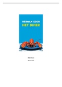 Boekverslag Nederlands  Het diner, ISBN: 9789026337260