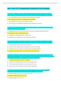 All in one ATI Fundamental Questions And Answers 2025