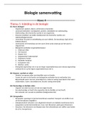 samenvatting biologie 4 havo&comma; thema 1 en 2