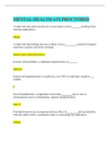 NSG 516 MENTAL HEALTH ATI PROCTORED EXAM &lpar;100&percnt;&rpar; Updated