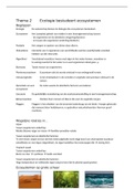 Samenvatting ecologie en ecosystemen