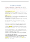  ATI NCLEX RATIONALES&sol;&period;&period;2021 LATEST UPDATE&period;&period;&period;&sol; GUARANTEE OF AN A&plus;&sol;