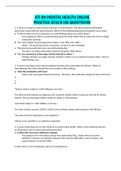 ATI RN MENTAL HEALTH ONLINE PRACTICE 2016 B (60 QUESTIONS)/.. 2021 LATEST UPDATE../ GUARANTEE OF AN A+/
