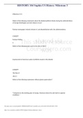 HISTORY 104 Sophia US History Milestone 3 &lpar;1&rpar; Questions & Answers&period;