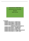 NURS 6540 Week 2, 3, 4, 6, 7, 8, 10 & 11 SOAP Note Templates: Most  Helpful Documents