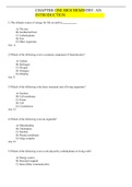 BIOCHEM 694:301 -  Chapter 1 to Chapter 11. Questions & Answers. Complete Solutions( All Correct). A+ Graded.