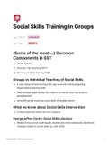 Social Skills Training in Groups