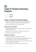 Triple-P Positive Parenting Program