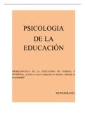 Monografia sobre educacion no formal