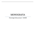 monografia sobre psicologia educacional
