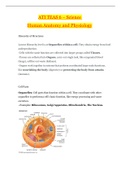 ATI TEAS 6 _Science Human Anatomy and Physiology Study Guide | ATI TEAS 6_Science