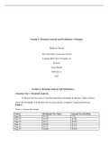 BUS 401 Week 3 - Assignment Section 3&colon; Dividend Analysis and Preliminary Madison Strong  The University of Arizona Global Campus BUS 401&colon; Principles of Finance Leon Daniel February 2021
