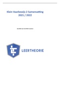 Klein Vaarbewijs 2 / KVB 2 Samenvatting 2022 / 2023 met Gratis Examen!