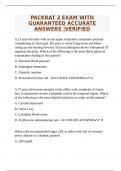 PACKRAT 2 EXAM WITH GUARANTEED ACCURATE ANSWERS &vert;VERIFIED