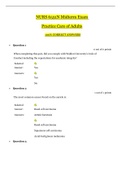 NURS 6531N Midterm Exam  Practice Care of Adults 100&percnt; CORRECT ANSWERS