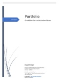 Leerjaar 1 PABO FLEX portfolio 1B, portfolio kunstzinnige oriëntatie en Technische vaardigheden
