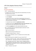 BPP LPC Civil Litigation Exam Notes and MCQs - Achieved distinction &lpar;82&percnt;&rpar;