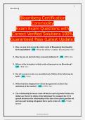 Bloomberg Market Concepts Certification Exam Questions with Correct Verified Answers Latest Update &lpar;2024&sol;2025&rpar; Guaranteed Pass