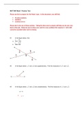 MAT 1500 -  Week 1 Practice Test. Questions & Answers. Complete Solutions. A+ Graded.
