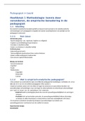 Samenvatting Pedagogiek in beeld, ISBN: 9789036806169  Inleiding in de pedagogiek en onderwijswetenschappen