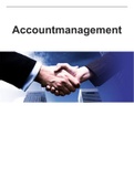 Samenvatting cursus Accountmanagement
