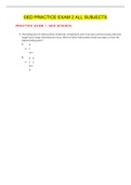 GED EXAM FILE 1&2 CONTAINING(Language, mathematics, science & social studies) GUARANTEE OF AN A+