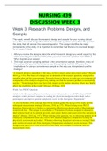 NURSING 439 DISCUSSION  WEEK 2 Search for Literature and Levels of Evidence  &lpar;100&percnt; correctly Answered&rpar;