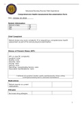 NURSING MS C350 Comprehensive Health Assessment Documentation Form- SF 48 years old
