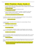 MISC Predictor&lowbar;Study&lowbar;Guide&lowbar;2&period;&lpar;GRADED A&plus;&rpar; LATEST UPDATE 2021