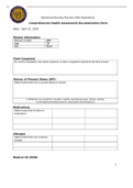 NURSING MS C350 Comprehensive Health Assessment Documentation Form- JMR 34 years old