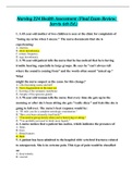 Nursing 224 Health Assessment  &lpar;Final Exam Review&semi; Jarvis 6th Ed&period;&rpar;