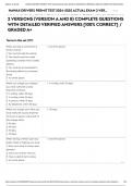 HAWAII DRIVERS PERMIT TEST 2024-2025 ACTUAL EXAM 2 VERSIONS &lpar;VERSION A AND B&rpar; COMPLETE QUESTIONS WITH DETAILED VERIFIED ANSWERS &lbrack;100&percnt; CORRECT&rsqb; &sol; GRADED A&plus;