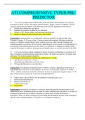 ATI COMPREHENSIVE TYPED PRE-PREDICTOR