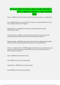 AS-level AQA Chemistry Exam Study Questions with Complete Solutions Latest Update 2024