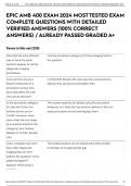 EPIC AMB 400 EXAM 2024 MOST TESTED EXAM COMPLETE  QUESTIONS WITH DETAILED VERIFIED ANSWERS &lpar;100&percnt; CORRECT ANSWERS&rpar; &sol; ALREADY PASSED GRADED A&plus;