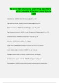 AS-level AQA Chemistry Exam Prep Questions with Complete Solutions Latest Update 2024