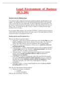 Legal Environment of Business (BUS 200) Study Notes