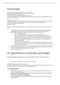 gedetailleerde samenvatting van Algemene en sociale psychologie!- 167 pagina's