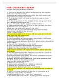 HESI 2019 EXIT EXAM&lpar;STUDY GUIDE FOR BEST SCORES&rpar;
