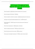 AUE Exam 3 Peripheral Nerve Injuries Questions & answers &vert; A Graded