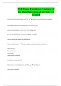 AUE Exam Functional Anatomy of the Hand Questions & answers &vert; A Graded