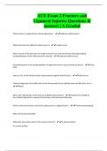 AUE Exam 2 Fracture and Ligament Injuries Questions & answers &vert; A Graded