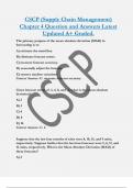 CSCP &lpar;Supply Chain Management&rpar;  Chapter 4 Question and Answers Latest  Updated A&plus; Graded&period;